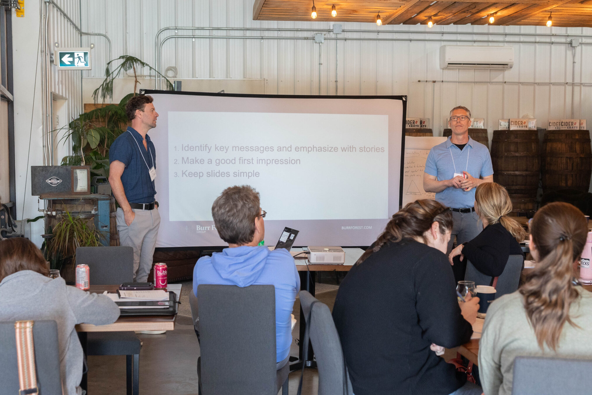 Toban and Jay speak at Manitoba 2025 May training